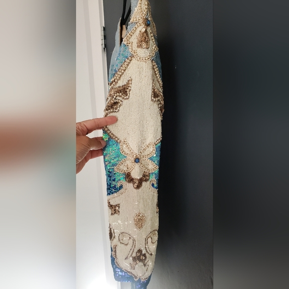 Needle and Thread embellished blue jeweled dress - Picture 4 of 8